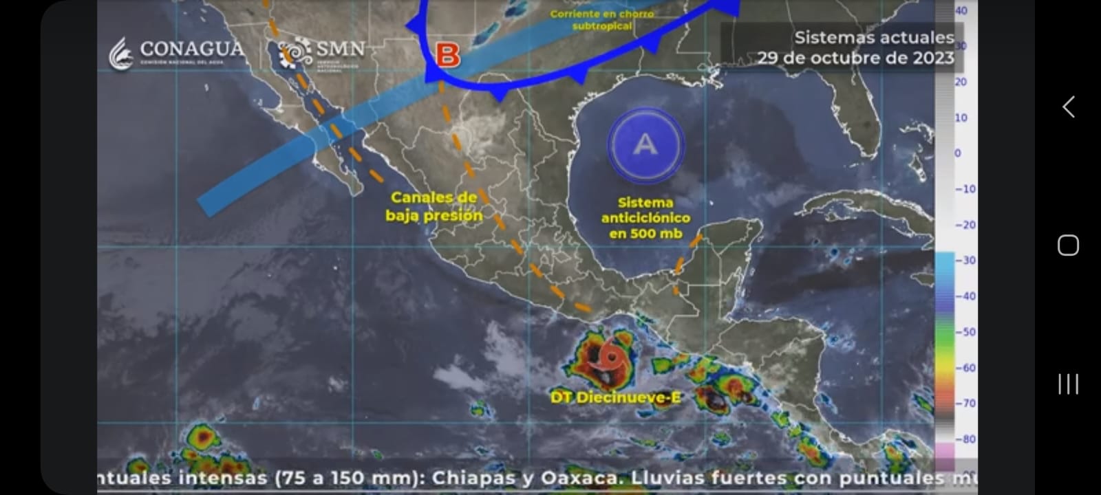 Depresión tropical afectara a Chiapas