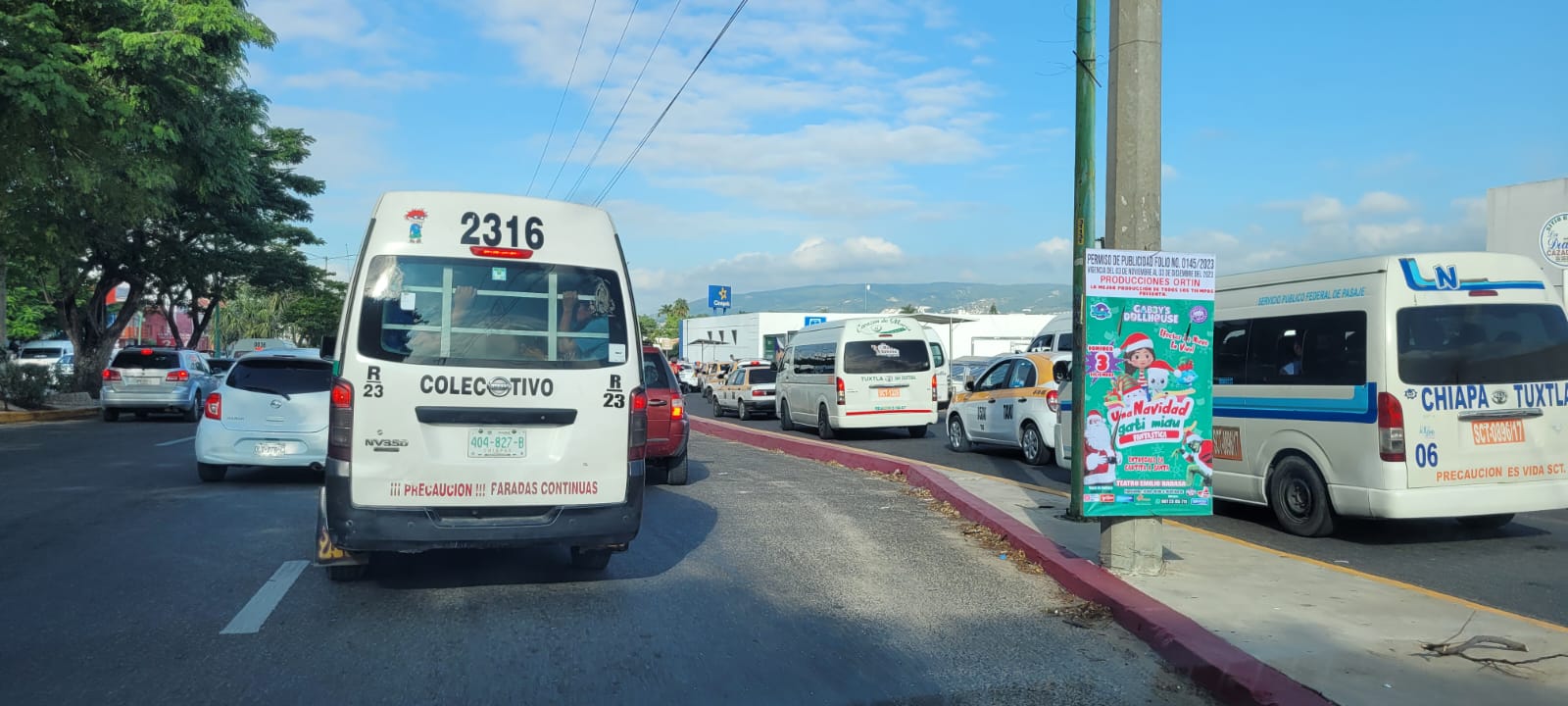 Piden orden en paradas de transporte