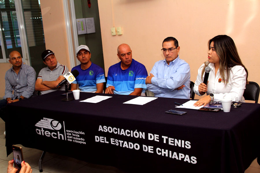 Se reúne Instituto del Deporte y ATECH para promoción y desarrollo del tenis en Chiapas