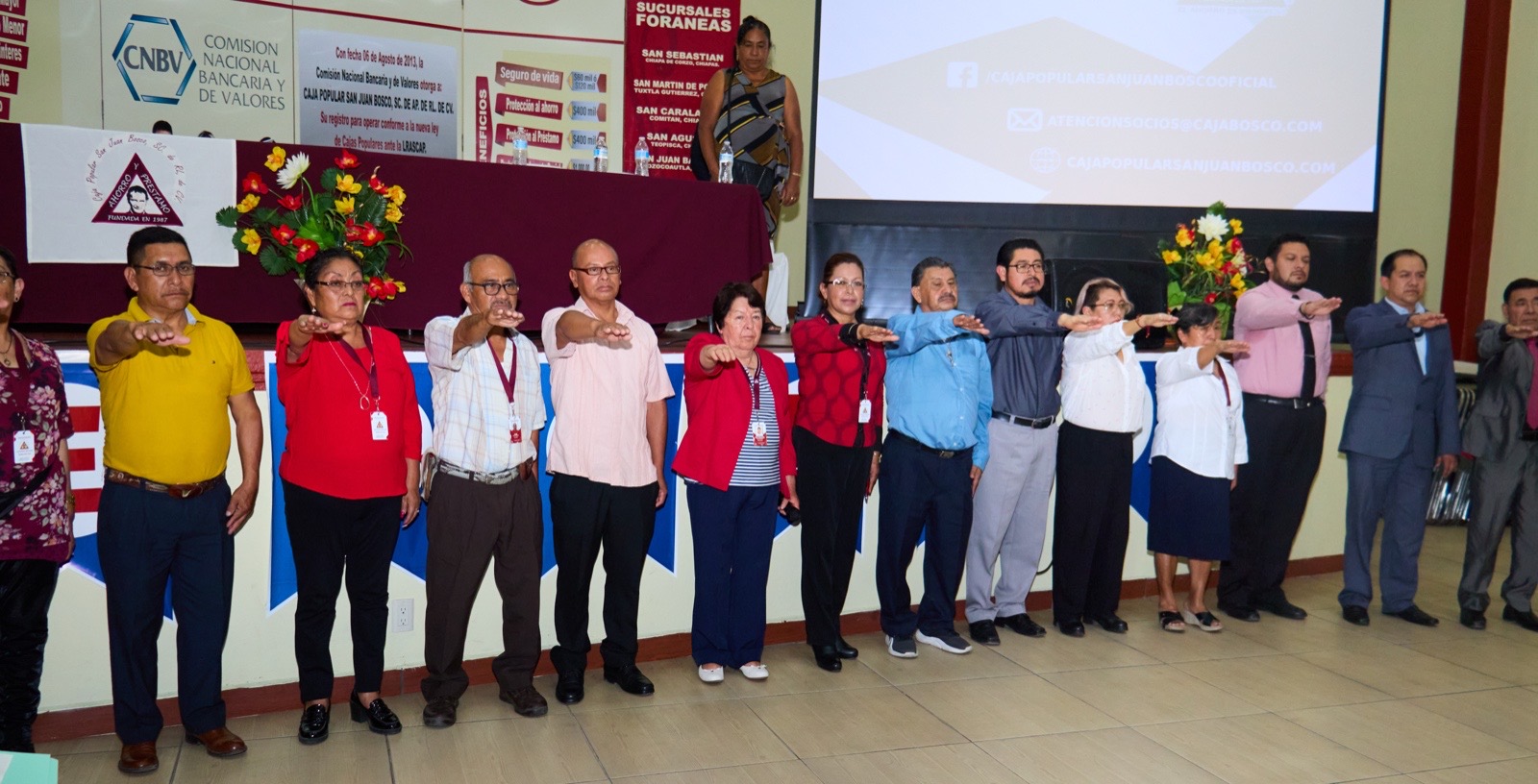 Respaldan socios de la Caja Popular San Juan Bosco a dirigentes ratificados en Asamblea General