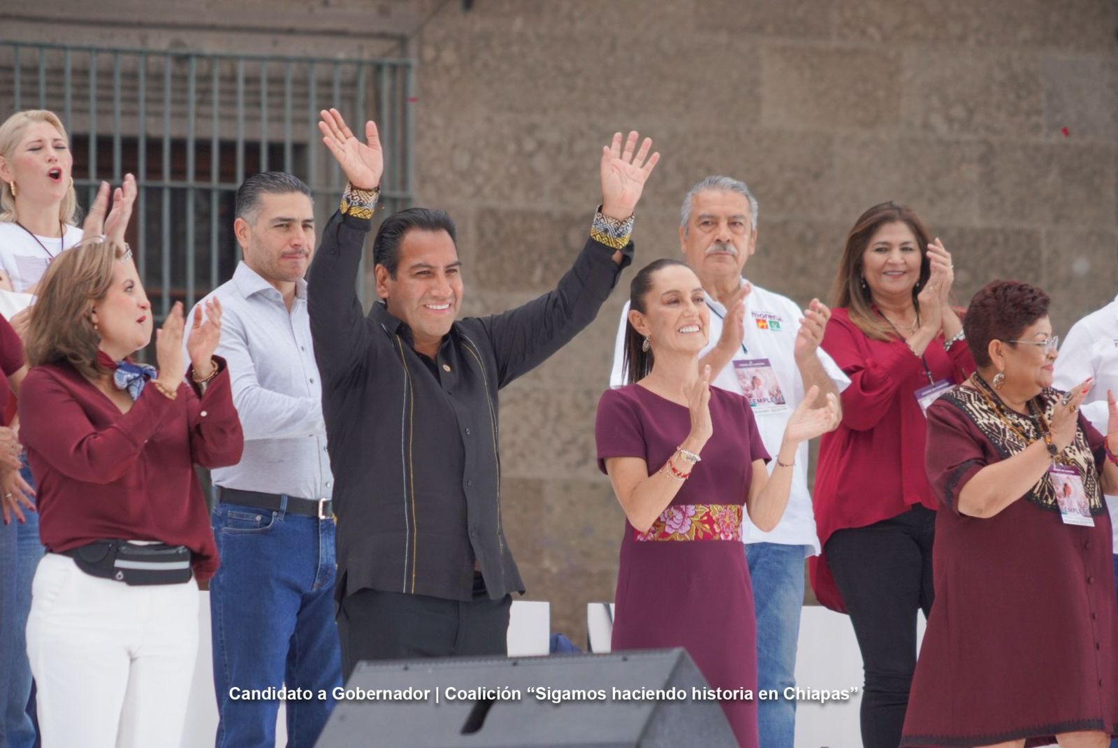 Acompaña Eduardo Ramírez a Claudia Sheinbaum en su cierre de campaña