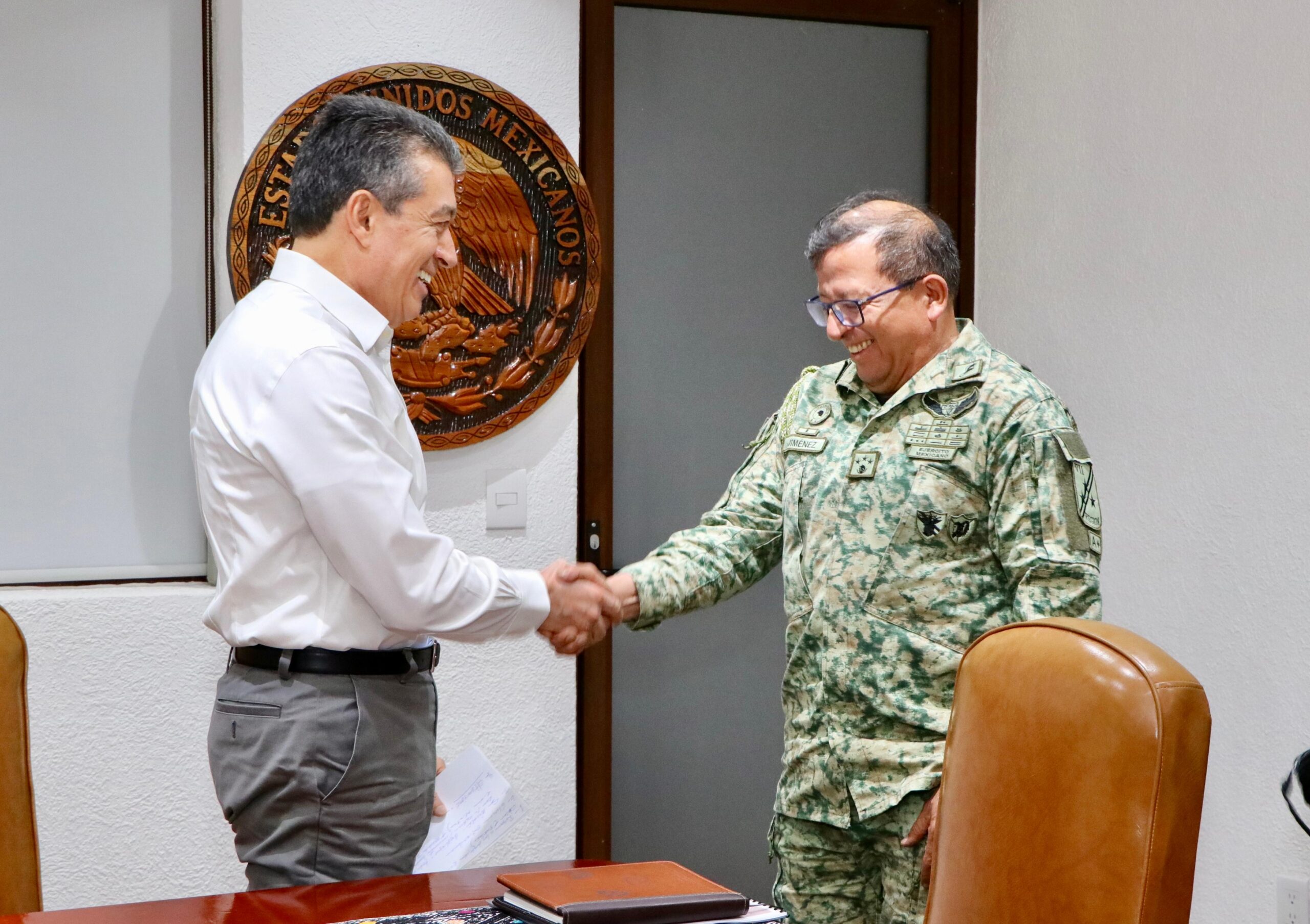 Se reúne Rutilio Escandón con mandos de Sedena y Guardia Nacional