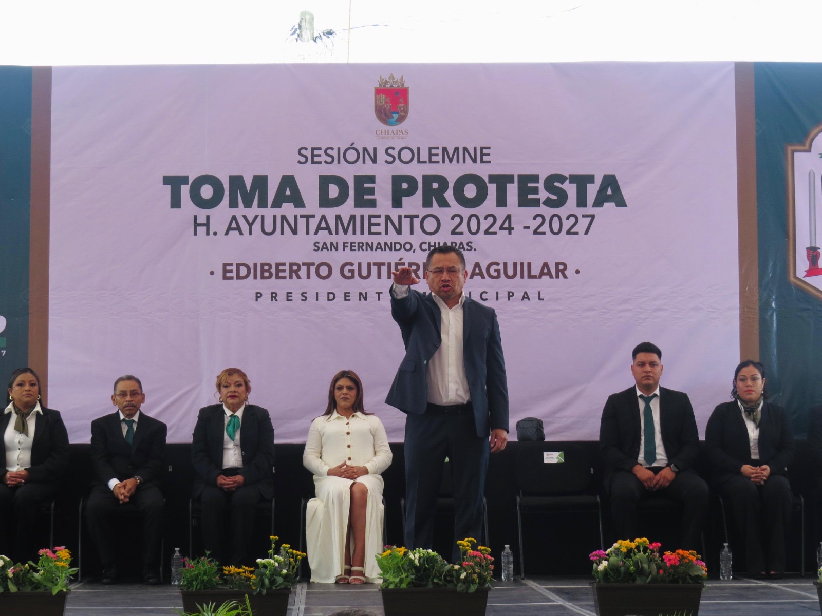 Ediberto Gutiérrez, toma protesta como presidente en San Fernando