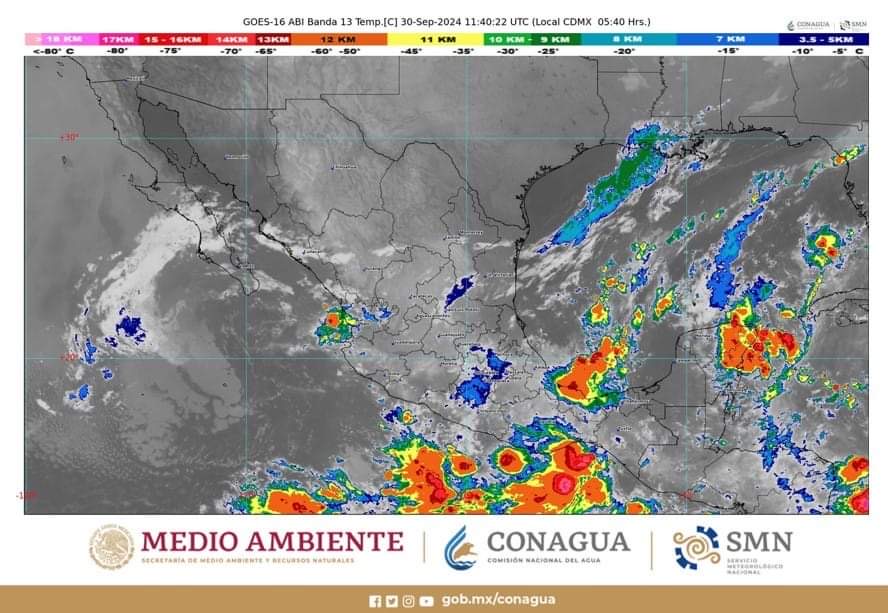 Lluvias puntuales seguirán en Chiapas